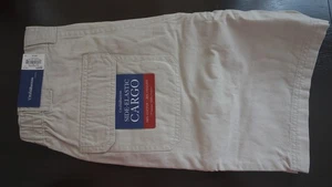 Croft&Barrow Side-Elastic TWILL CARGO Men's SHORT DRAWSTRING Size 29 100% Cotton - Picture 1 of 16
