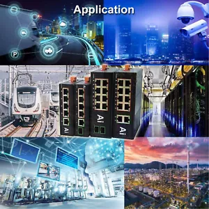5 Port Industrial Ethernet Switch Wide Operating Temperature 10 Mbps 100Mbps Fit - Picture 1 of 22