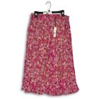 NWT+Women%27s+Tahari+Pink+Floral+A-Line+Skirt+Size+L