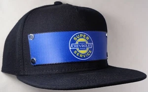 Correa delantera de nailon para sombrero Chevrolet Chevy Super Service negra CHAQ - Imagen 1 de 2