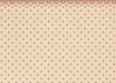 Papel pintado para casa de muñecas Brodnax eduardiano "Nellie" miniatura escala 1:12 Foto 1 de 4