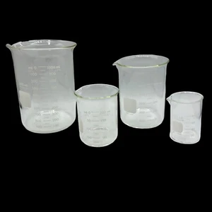 Pyrex Nº 1000 Tamaños 1000ml, 600ml, 250ml, 100ml Vasos de Vidrio Alemania Juego de 4 - Imagen 1 de 15