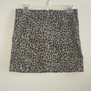 Jolt Juniors' Leopard Gepard Druck Stretch Denim Minirock - Größe 9/29w - Bild 1 von 9