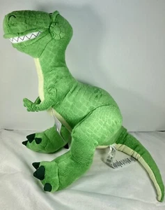 Disney Store Pixar Toy Story 4 Rex Plüsch groß 14 Zoll Neu Dinosaurier Grün Neu mit Etikett - Bild 1 von 6