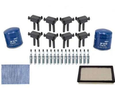 Ignition Coils Spark Plugs & Filters Tune Up Kit For Chrysler 300 5.7L 2006-2008 - Image 1 of 4