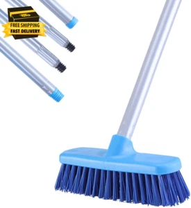 Deck Brush with Long Handle - Floor Scrub Brushes for Cleaning Shower, Stiff Bri - Picture 1 of 7
