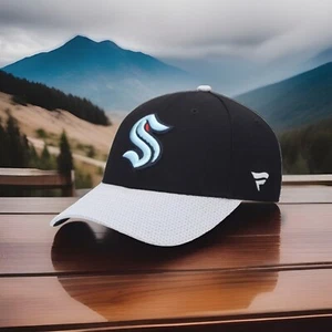 Seattle Kraken Hombres NHL Logo Primario SnapBack Gorra Sombrero Fanáticos Negro Nuevo con Etiquetas $32 - Imagen 1 de 7