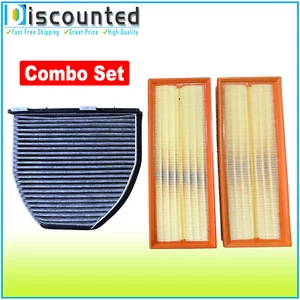 Air And Cabin Filters Kit For Mercedes-Benz E350 GLK350 C300 E400 E550 C350 E300 - Picture 1 of 4