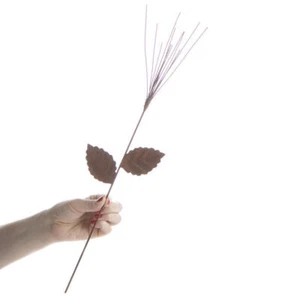 Package of 6 Rusty Tin Wildflower Floral Embellishing 18" Picks - Picture 1 of 2