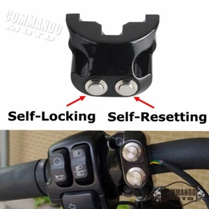 For Harley Street Glide Road King Dyna 1" Handlebar Switch Self-Lock Self-Reset - Picture 1 of 6