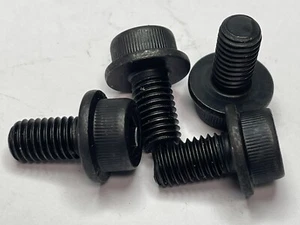 (4) M8-1,25x15mm 10,9 Flansch Innensechskantschraube Schrauben Schwarzoxid Stahl (23JN21) - Bild 1 von 3