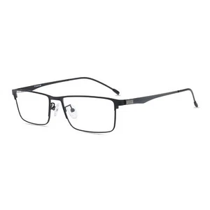 New Men's Full Rim Titanium Alloy Eyeglasses Frame Rectangular Eyewear Frames - Picture 1 of 24