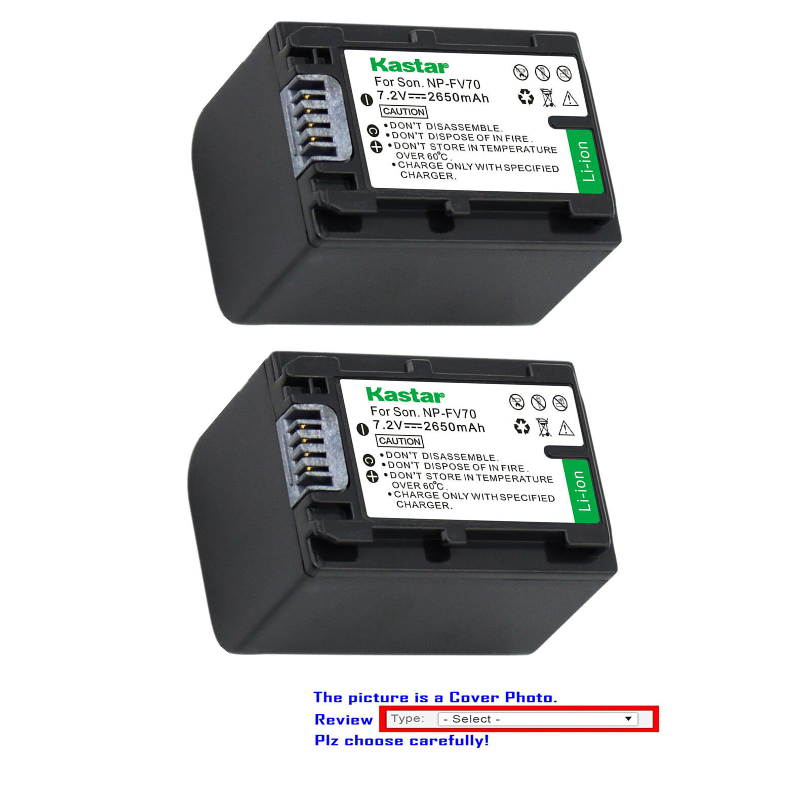 Kastar FV70 Battery for Sony NP-FV70 NP-FV100 NP-FV50 NP-FV30 Sony BC-TRV  BCTRV | eBay