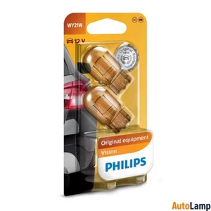 PHILIPS WY21W Vision Interior Front indicator Yellow bulbs 12071B2 Twin Pack - Picture 1 of 1