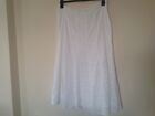 Per Una Size L 20 Lace Lined Skirt Aline White Reduced £30