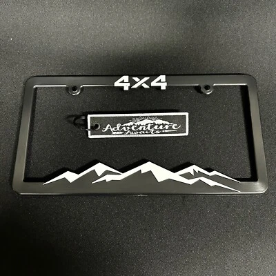 Whitecap Mountain-4x4-License-Plate-Frame Includes Jet Tag--Offroad-Camping - Image 1 of 4