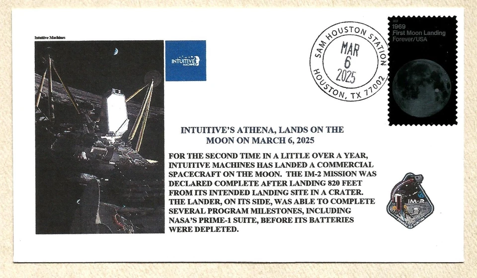 Intuitive's Athena landing on moon, March 6, 2025, canceled at Houston - Image 1 of 1