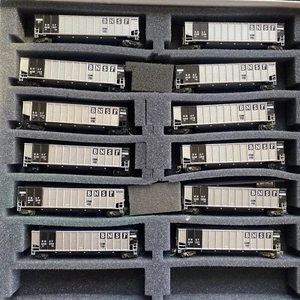 N Scale E&C BNSF Coalporter Runner Pack Set MTL Couplers W/ Box & EOT FRED Car - Picture 1 of 6