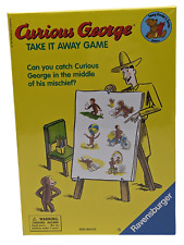 Ravensburger Curious George "Take It Away Memory Children Game"-1999-Free Ship.