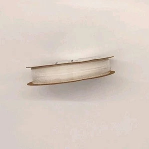 Sheerly Yours Offray 1/4” White Ribbon Spool 5 Yards - Picture 1 of 3
