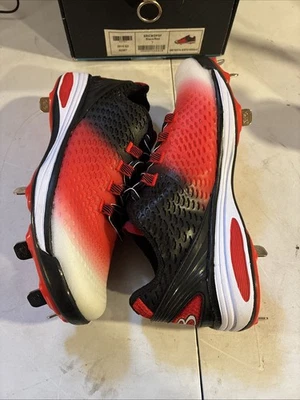 Бейсбольные бутсы Boombah, темно-синие/оранжевые/белые, металлические, мужские размер США 7 - Изображение 1 из 4