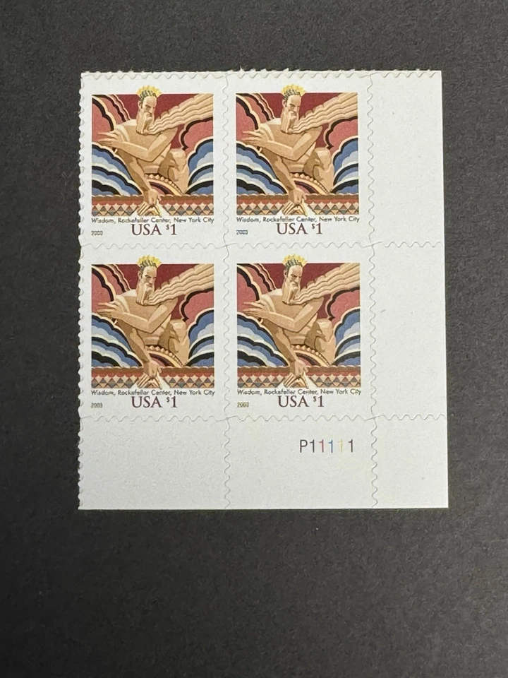 US Scott 3766 Wisdom - MNH Plate Block - Free Shipping! - Image 1 of 1