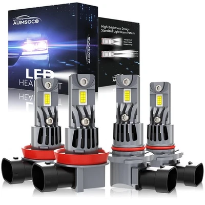 For Ford Ranger 2019-2022 Combo 4x LED Headlight Kit Bulbs Hi/Lo Beam Cool White - Image 1 of 4