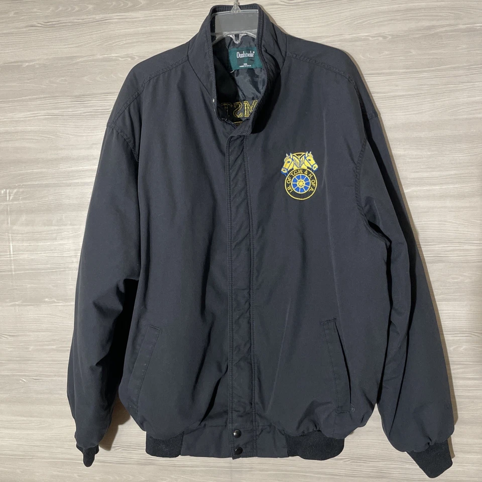 Vtg 90s Teamsters  H of A Jacket 2XL Local 245 Springfield MO Made USA Bomber - Image 1 of 4