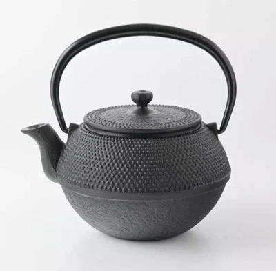 Tetsubin Nanbu Tekki Cast Iron Japanese Teapot kettle Black enameled inside - Image 1 of 4