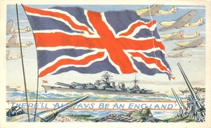 There'll Always be an England Kanada produzierte patriotische Postkarte aus dem Zweiten Weltkrieg - Bild 1 von 2