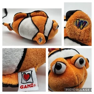 Ganz Webkinz Clown Fish Stuffed Plush 10" Finding Nemo Character Fish No Code - Picture 1 of 10