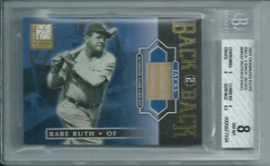 2001 Donruss Elite BABE RUTH/LOU GEHRIG Back 2 Back Jacks RARE 1/50 1 of 1 - Picture 1 of 2