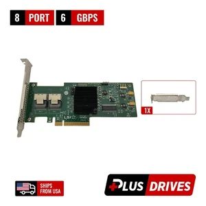 LSI 9210-8i 8 Port 6Gbps SAS 2 JBOD IT unRAID w/ Both Bracket 2x Cable Option - Picture 1 of 11
