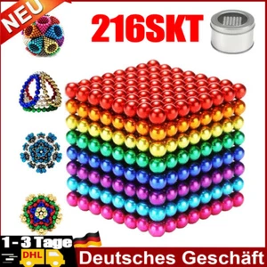 Technik Magnet Neodym kugeln Gadget Anti Stress Kugeln Magnete Bunt 216Stück - Bild 1 von 18
