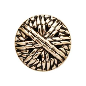 5pcs Vintage Woven Pattern Metal Button for Clothing Sewing Crafts DIY 15-25mm - Picture 1 of 7