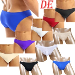 DE Männer Unterhosen Glatte Slip Stretch Push Up Nachtlose Bikini Shorts Brief - Bild 1 von 82