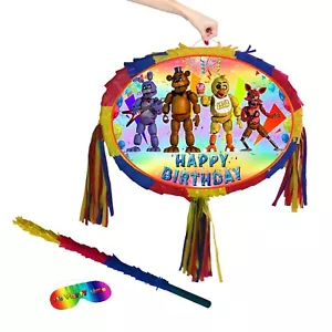 18" Grande Cumpleaños Piñata FNAF Temática Fiesta Juego Freddy Cinco Noches Divertido Salto Susto - Imagen 1 de 8