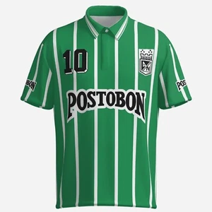 Atletico Nacional - Camicia Camisa Replica Retro, 1999 trasferta Check taglia - Foto 1 di 6