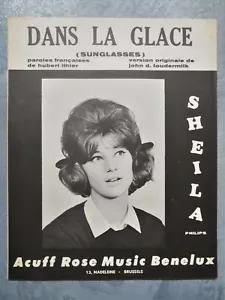 '65 Girl-Pop sheet music JOHN D. LOUDERMILK Sunglasses *sung in French by SHEILA - Picture 1 of 4