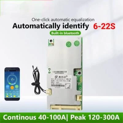 Smart BMS 24V - 60V Lifepo4 40A 50A 80A 100A LDC 6S 8S 10S 13S 16S 20S 22S - Image 1 of 4