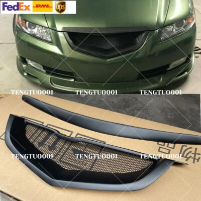 Решетка переднего бампера из матового черного стекловолокна для Acura TL 2004-2008 2005 годов выпуска - Изображение 1 из 4