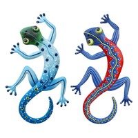 RAINBOW GECKOS ~ ROYCE McCLURE ART POSTER ~ SLIM 12x36 Animal Gecko