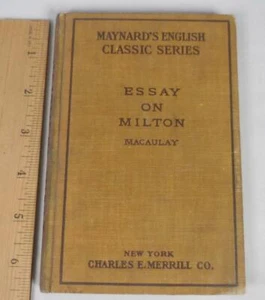Macaulay's Essay on Milton (1892) - Maynard's English Classic Series - Bild 1 von 10