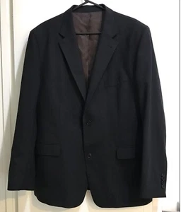 Man Coat / Blazer Black Size L Check Measurement Great Condition - Picture 1 of 3