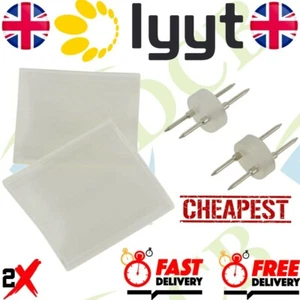 LYYT 2 x LED Or Rice Wire Rope Light Couplers + 2 PC Of Heat-Shrink Sleeving Set - Picture 1 of 1