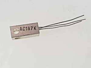 1 x AC187K SGS TESTED Germanium Transistor NPN  AC188K  Hfe 81-83 NEW - Picture 1 of 2
