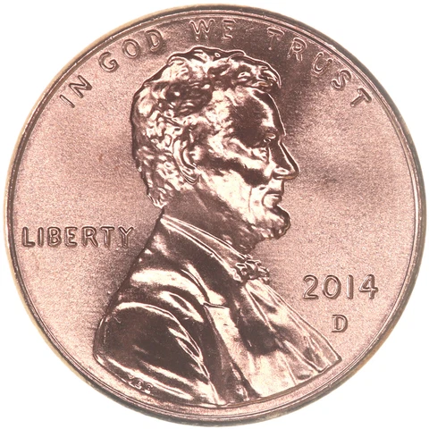 2014 D Lincoln Shield Cent Gem BU Penny US Coin Cover
