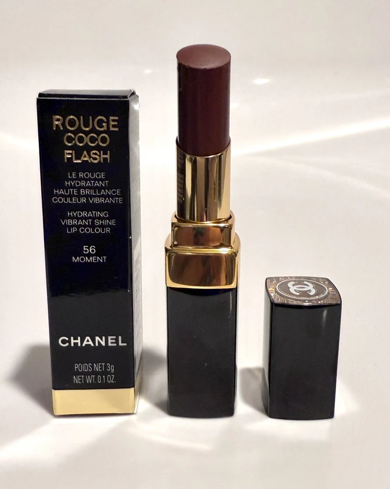 Chanel Lápiz Labial Rouge Coco FLASH HIDRATANTE BRILLO VIBRANTE COLOR DE LABIOS 56 MOMENT Foto 1 de 1
