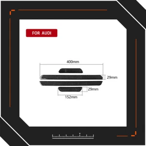 Suitable for Audi A3 (14-19) Printed Carbon Fiber Door Sill Plate Trim - Bild 1 von 9