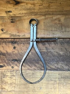 Vintage L. S. Starrett 9" Flat-Leg Spring Outside Caliper USA - Bild 1 von 10